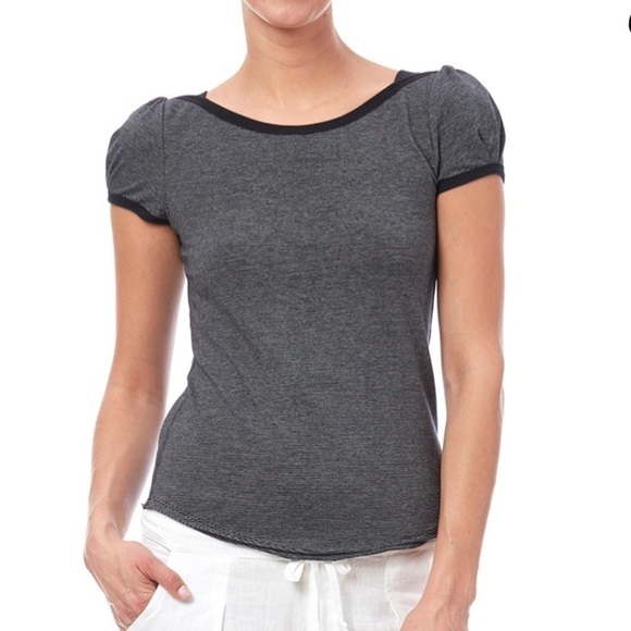 Free People Blouse with Puffy Cap Sleeves - Picture 2 of 13